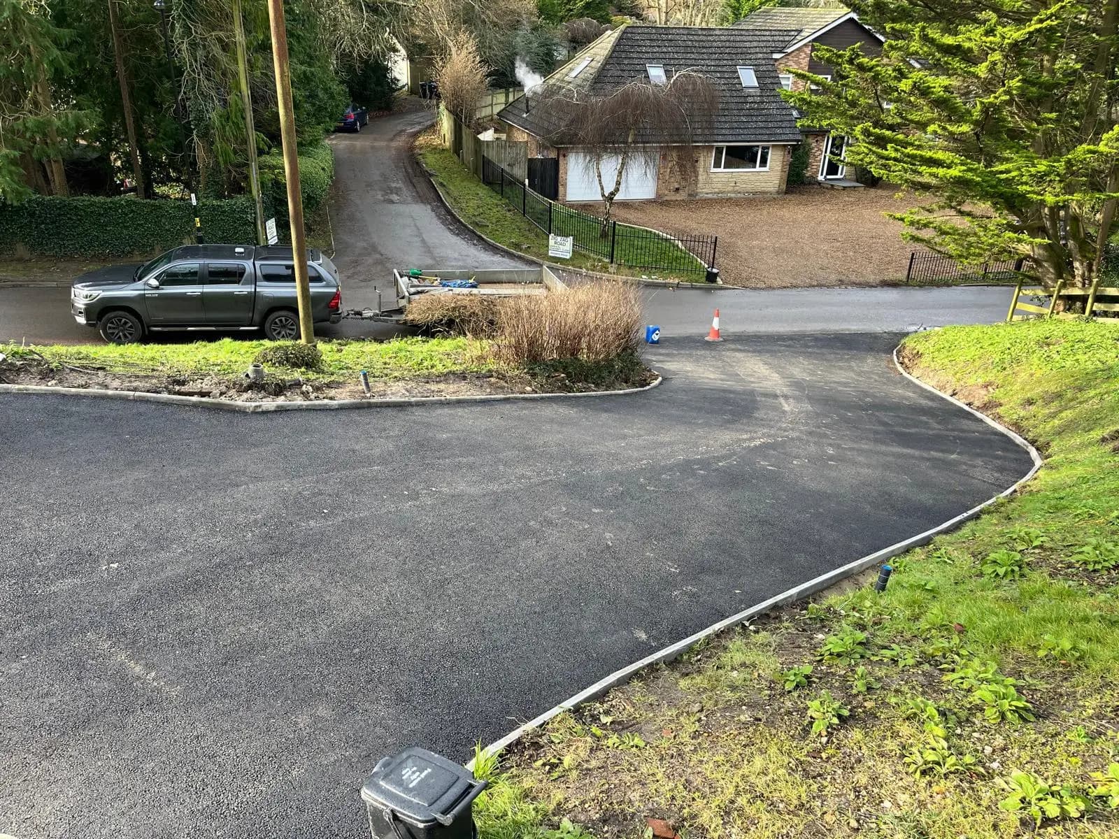 Finished surfacing project near Weybridge, Surrey